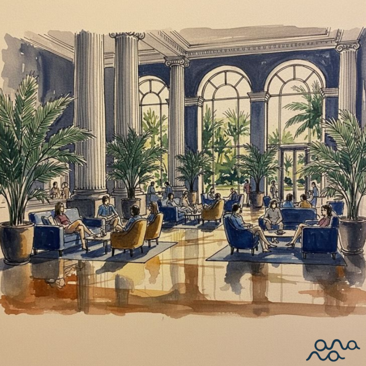 Hotel lobby